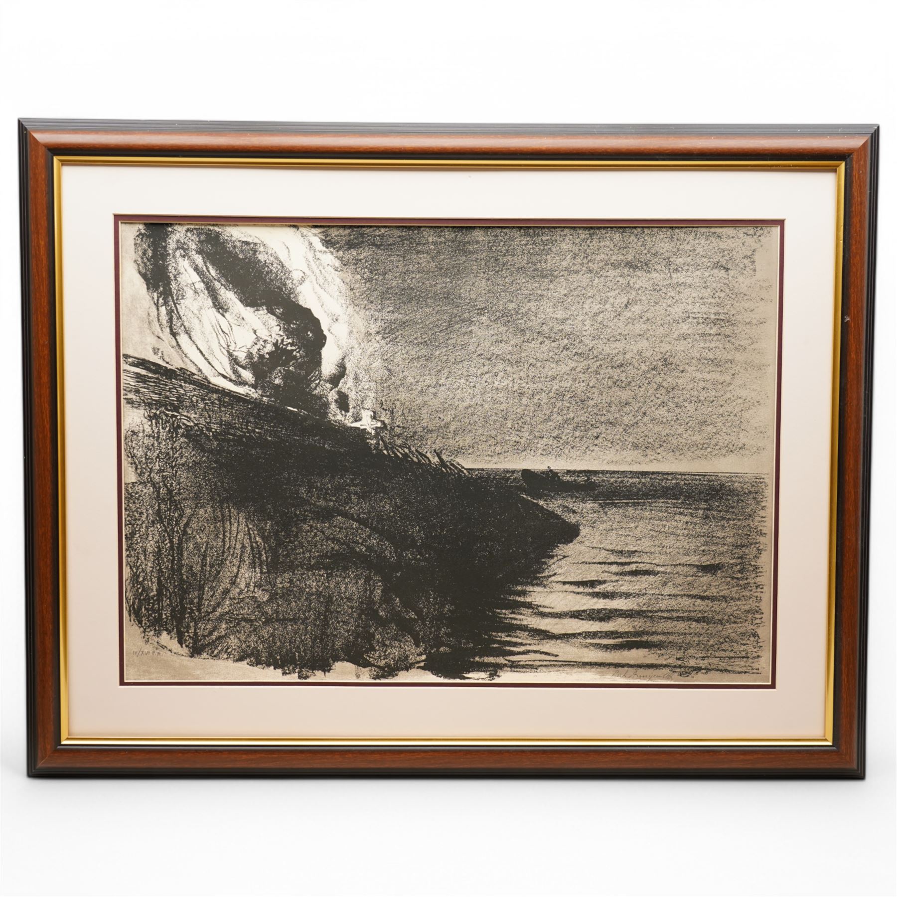 Pietro Annigoni OMRI (Italian 1910-1988): 'View of the Flood of Venice - November 4 1966', set six lithographs on magnani paper signed and numbered in pencil with blindstamp 48cm x 68cm (6) 
