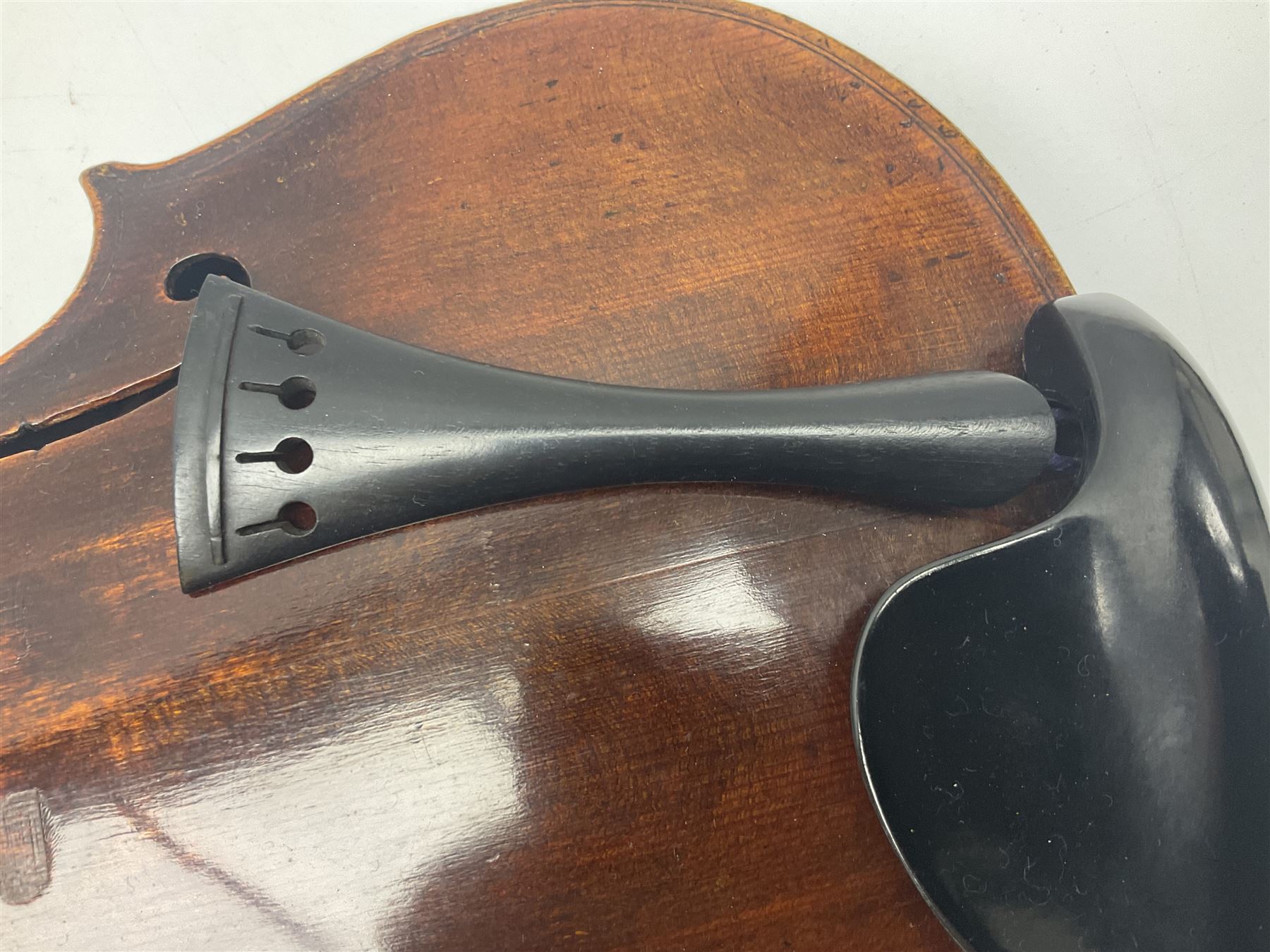 Czechoslovakian violin stamped LIZST c1920 with 35.5cm two-piece maple back and ribs and spruce top L59.5cm overall; in carrying case