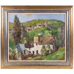 Allan Walton (British 1891-1948): 'Molland - North Devon', oil on canvas signed, partial original title label verso 50cm x 60cm 
Provenance: with Thomas Agnew & Sons, stock no. 9355, label verso; also with Louise Kosman, label verso