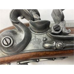 Webley Mark III .22 Sports Starting Pistol, top venting, with bakelite grips, boxed with instructions; and a reproduction Georgian Tower flintlock blunderbuss (2)
