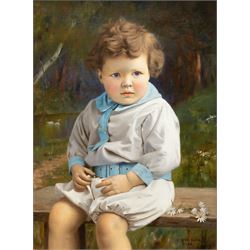 Charles Spencelayh (British 1865-1958): Portrait of 'Rudolph', oil on canvas signed and da...