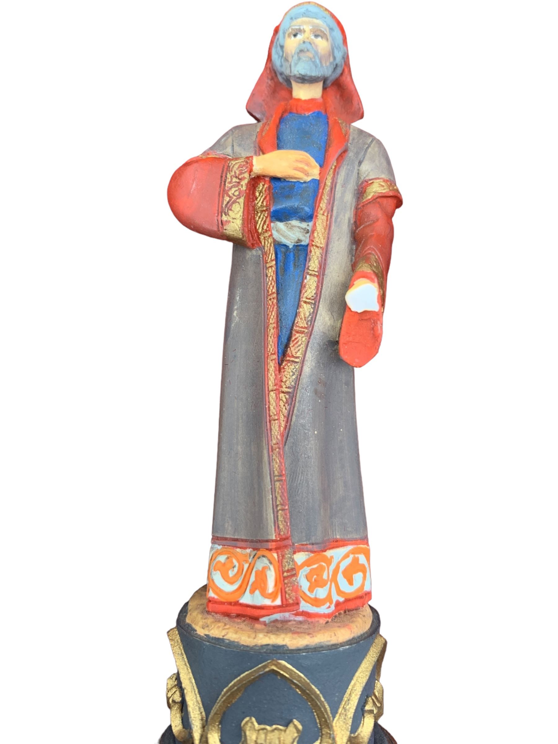 Franklin Mint 'The Great Crusaders' 1989 chess set, with cabinet and ivory resin chess board, 56cm x 56cm, incomplete 