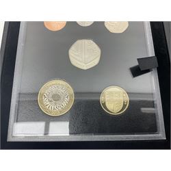 The Royal Mint United Kingdom 2015 proof coin set collector edition, cased with certificate