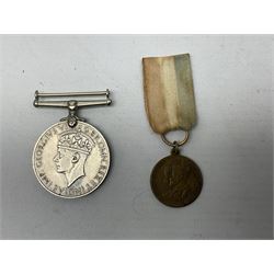QEII General Service Medal awarded to 23504634 CFN. R.G. Beech REME; Pakistan Independence Medal awarded to Nadir Khan F.C.330; India Independence 50th anniversary medal; and a quantity of WW2 and later medals including Territorial Efficiency Medal awarded to 6196646 Gnr. J.G. Oatway R.A. (13)