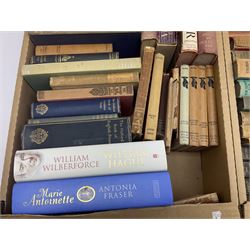 Large collection books, to include The Grapes of Wrath, John Steinbeck, Nine volumes Thomas Hardy, Pan, Knut Hamwsum etc, in five boxes   