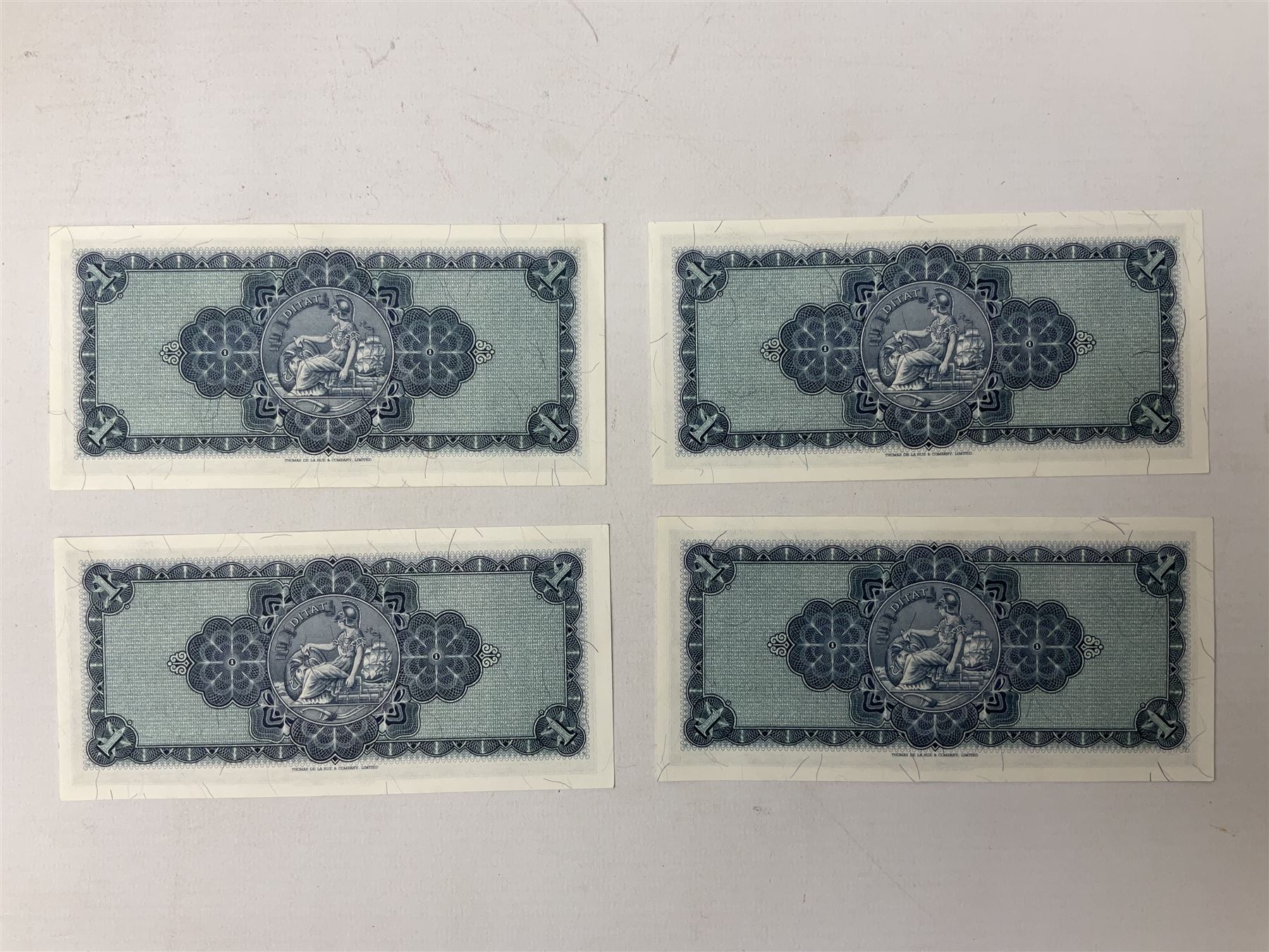 Four The British Linen Bank one pound notes, all 1st July 1963 A/4, '391430', '391431', '391432' and '391433'