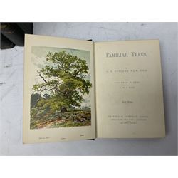 Maxwell, Herbert; 'British Fresh-Water Fish', Afalo, F.G; 'British Salt Water Fish', Hulme, F. Edward: 'Wild Fruits of the countryside' Boulger, G.S; Familiar Trees, two volumes, all with coloured plates, together with three other books
