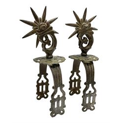 Pair of South American gaucho steel and 