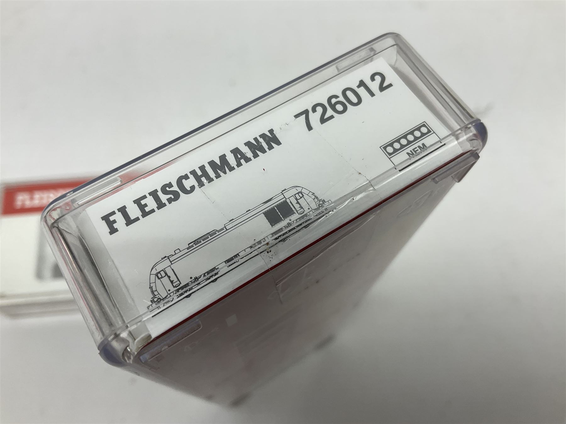 Fleischmann 'N' gauge - 'Piccolo' double pantograph locomotive No.967385 and another locomotive 'Alex'; both boxed (2)
