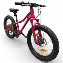 Specialized Riprock 20 Kids Mountain Bike Pink / Cherry with Front suspension