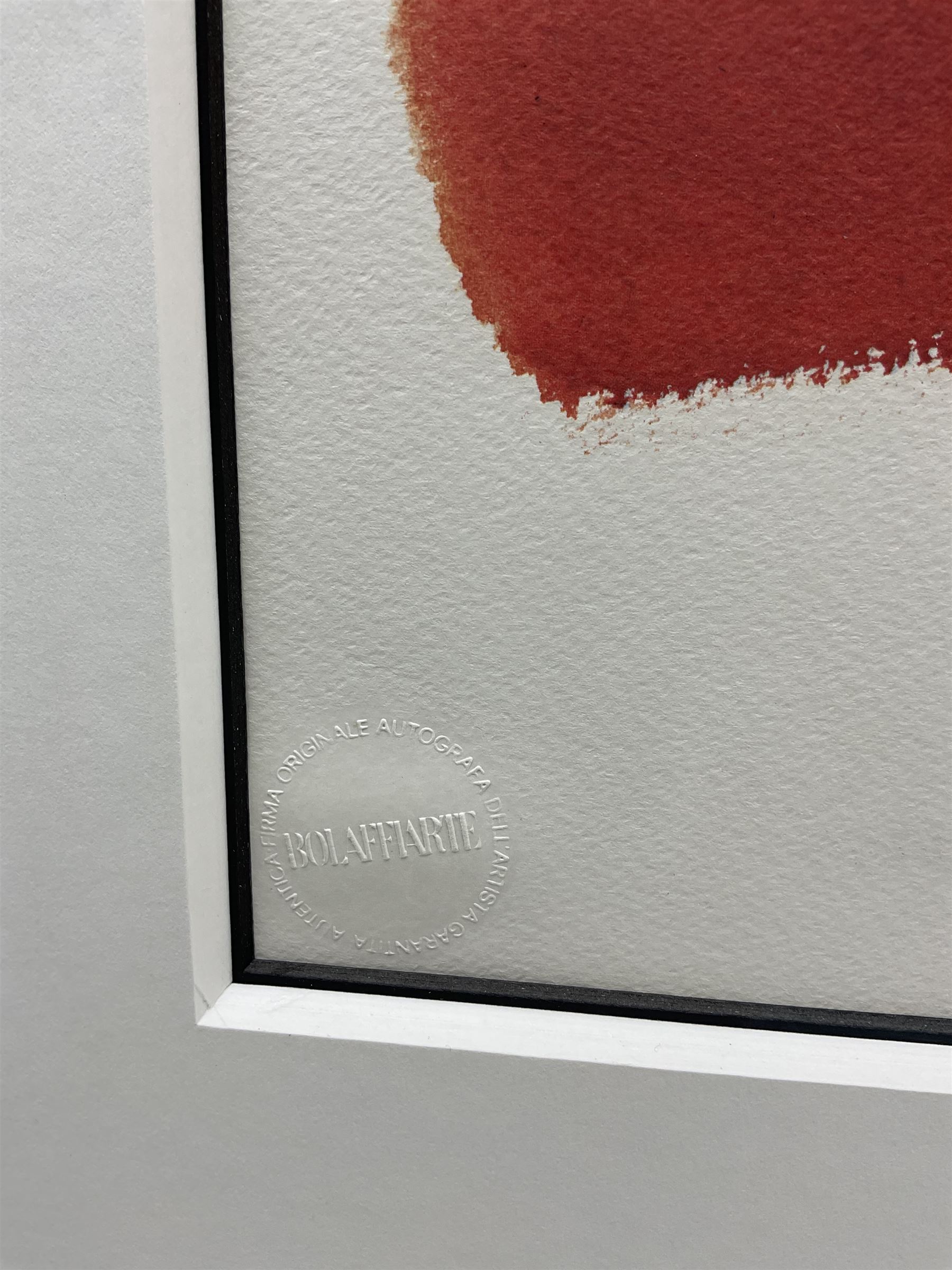 Allen Jones RA (British 1937-): 'Rosso' Head and Shoulder Portrait, limited edition chromolithograph signed in pencil with BolaffiArte blind stamp 27cm x 20cm