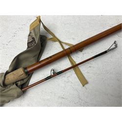 Collection of split cane and similar part fishing rods, etc
