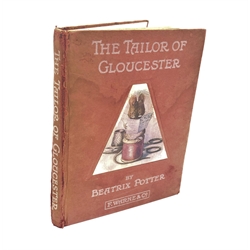  Beatrix Potter: The Tailor of Gloucester. 1903 first published edition second printing.  