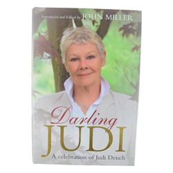 Judi Dench signed book 'Scenes From My Life', together with framed signed Judi Dench photograph, one other signed photograph and a signed 'Sunday Times' magazine cover and two further autobiographies