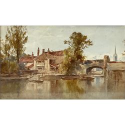 Edward Arden Tucker (British 1847-1910): 'Norwich', watercolour signed 26cm x 42cm