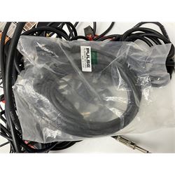 Zoom GFX-4 Guitar Effects processor; quantity of assorted cables; tremolo arms; plectrum wallet; Steepletone SMH10 earphones etc