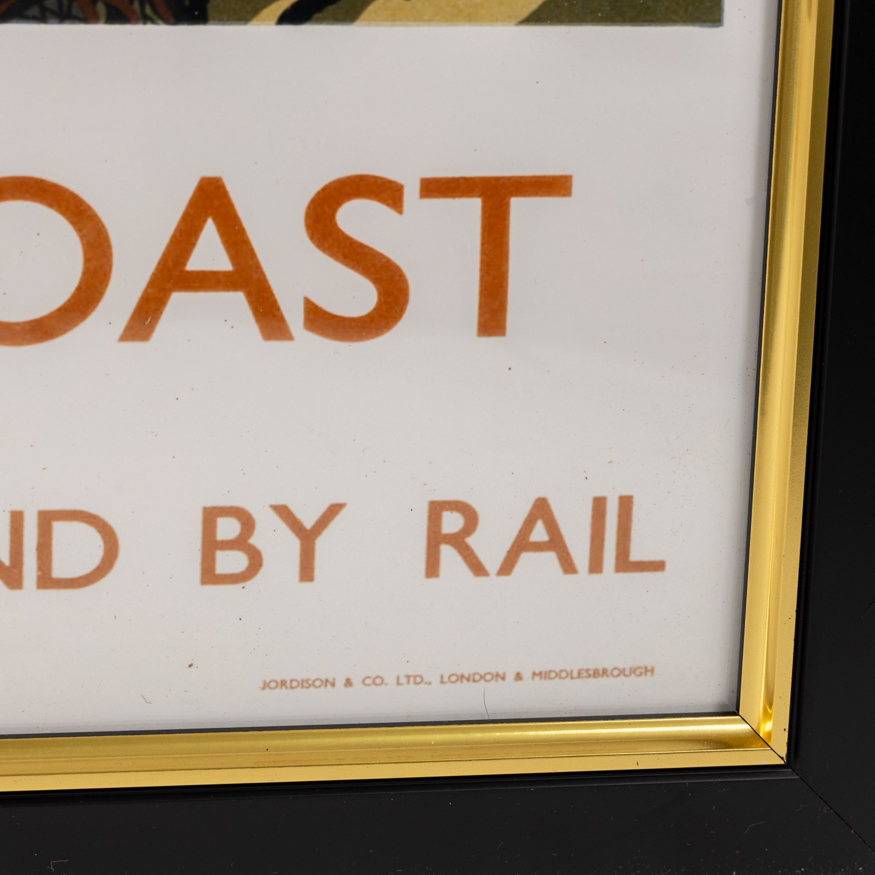 Two reproduction British Railway posters, comprising Yorkshire Coast and Scarborough examples, both framed, H100cm