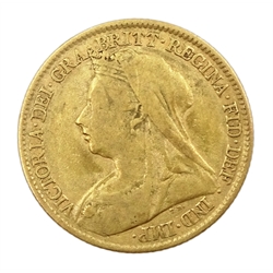 1895 gold half sovereign