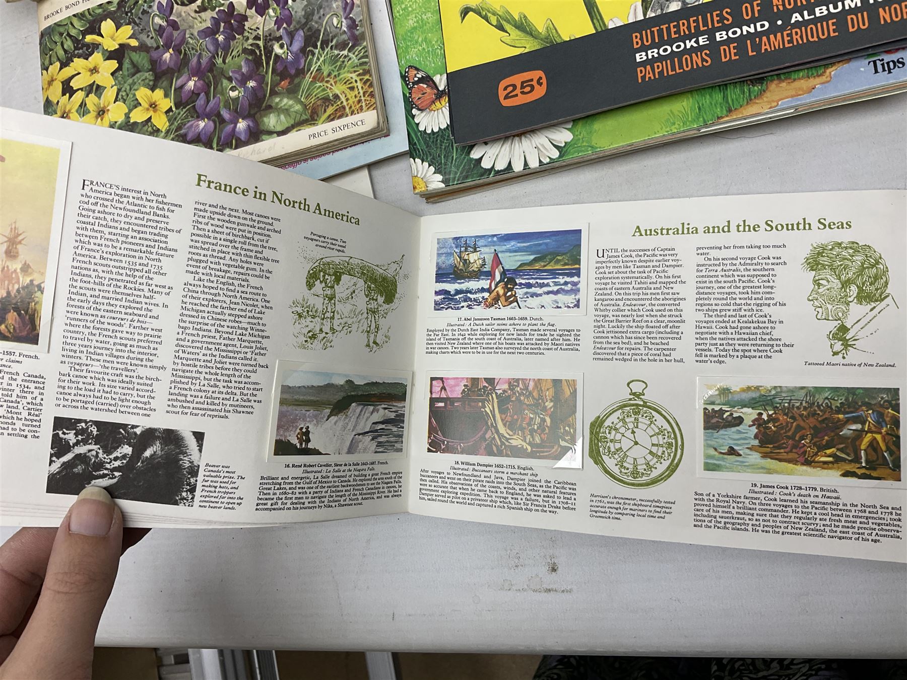 Over eighty trade card albums by Brooke Bond, Lyons, PG Tips, Hornimans, Ty-Phoo etc including some duplicates; and large quantity of loose trade cards