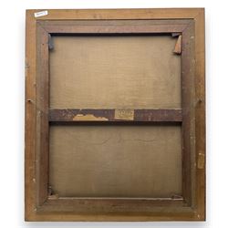 Isaac Michael Cohen (Australian 1884-1951): Portrait of Smiling Girl with Red Scarf, oil on canvas signed with monogram, with James Bourlet & Sons label verso 76cm x 63cm 