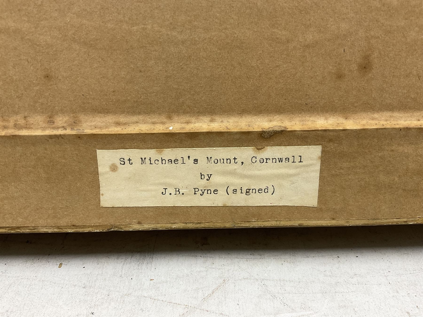 James Baker Pyne (British 1800-1870): 'St. Michael's Mount Cornwall', oil on canvas laid on board signed 37cm x 47cm