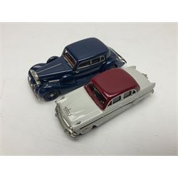 Eight Lansdowne Models 1:43 scale models - 1939 Bentley Embiricos, 1939 Lagonda V12 Long Saloon, 1961 Wolseley 6-110, 1971 Vauxhall PC Cresta De Luxe, 1958 Austin A105, 1955 Hillman Minx Convertible, 1954 Singer Roadster and 1936 Bentley 4 1/4 Ltr Park Ward DHC; all unboxed (8)