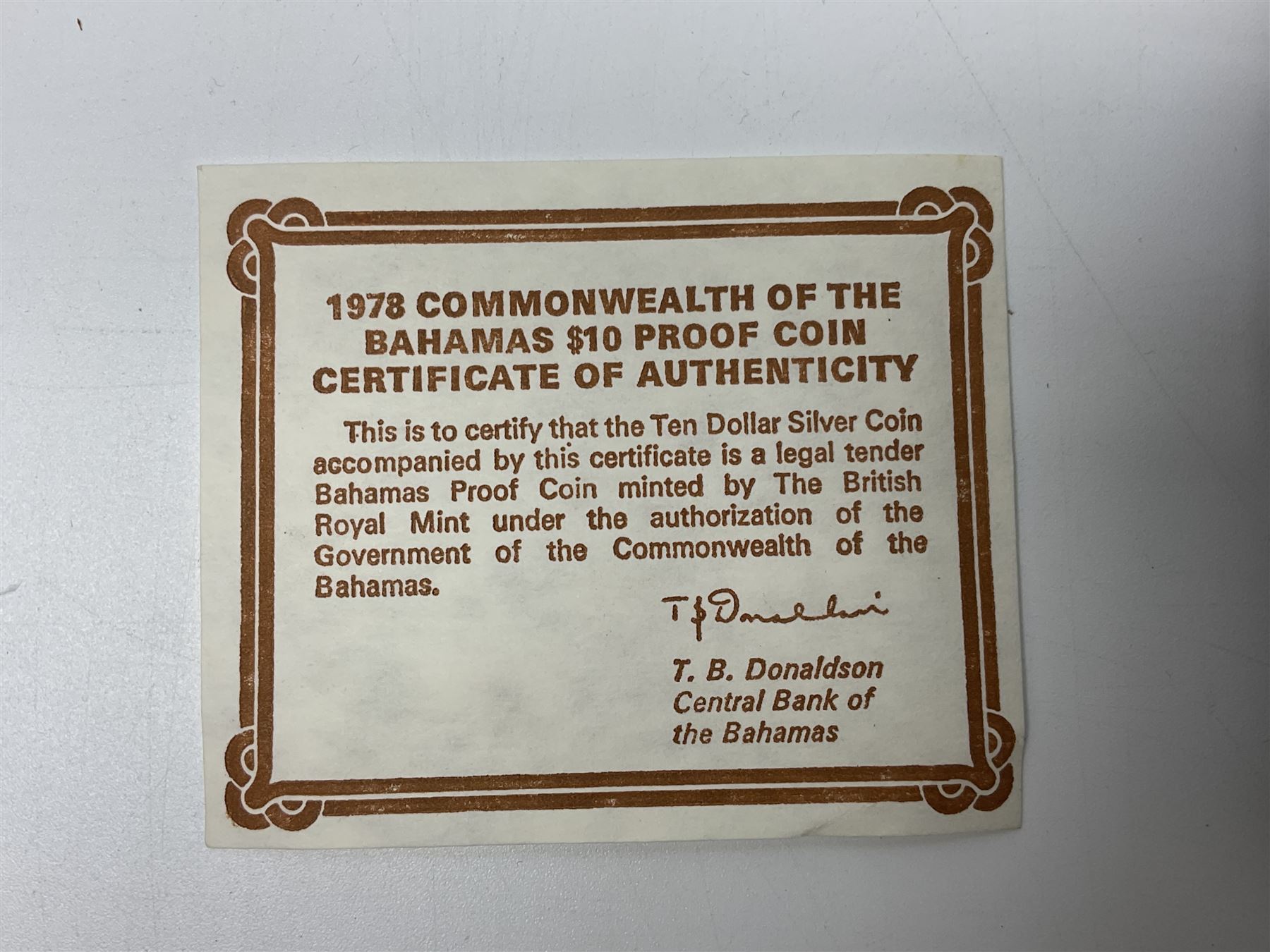 Two Commonwealth of the Bahamas 1978 ten dollar silver coins, both cased with certificates