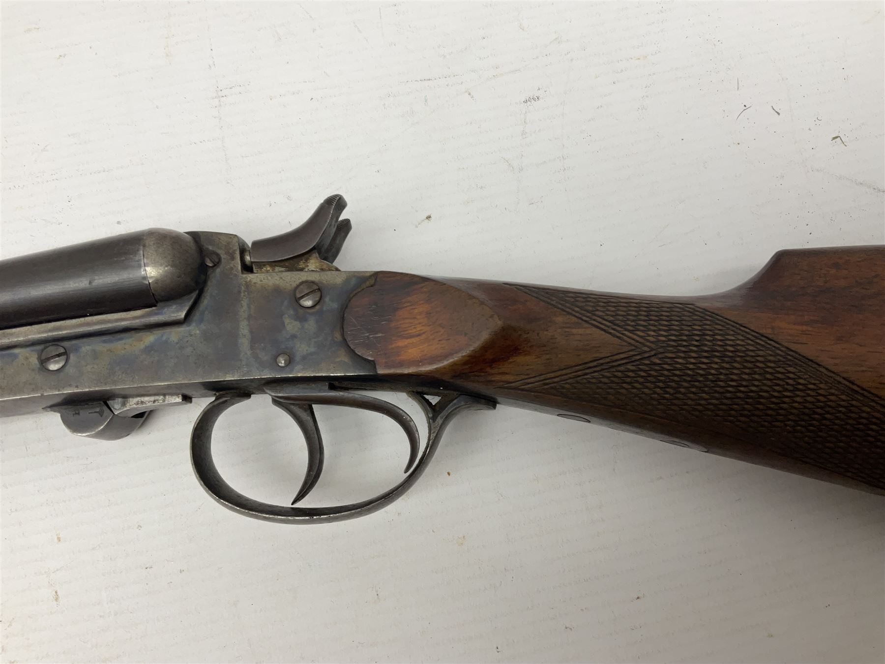 SHOTGUN CERTIFICATE REQUIRED - Belgian .410 folding double barrel hammer shotgun wit 71cm(28