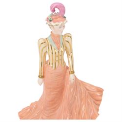 Coalport The Ascot Ladies set of six figures, comprising 1984, 1985, 1986, 1987,1988 and 1989, all with certificates and original boxes