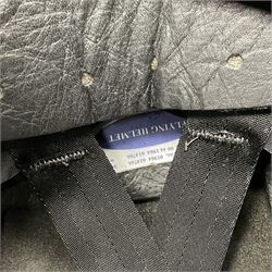 Mk.4 Flight Helmet, as used by RAF and Civilian helicopter pilots; in RAF sand colour (desert use),  fitted with cloth visor cover and working boom mike; has had a complete refit and is bench tested.