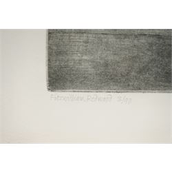 Colin Bygrave (British 1933-2020): 'House Among Pines' and 'Fitzwilliam Redwood', pair of monochrome etchings signed titled and numbered 5/150 and 3/90 in pencil, in matching frames max 41cm x 29cm (2)