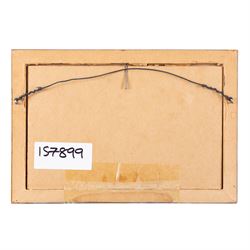 Willem Cornelis Bauer (Dutch 1862-1904): Path by a Lakeside, watercolour signed 12.5cm x 20cm