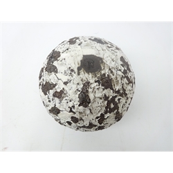  Stephanie Black (British, Contemporary) bulbous studio vase with textured moon surface finish, H19cm  