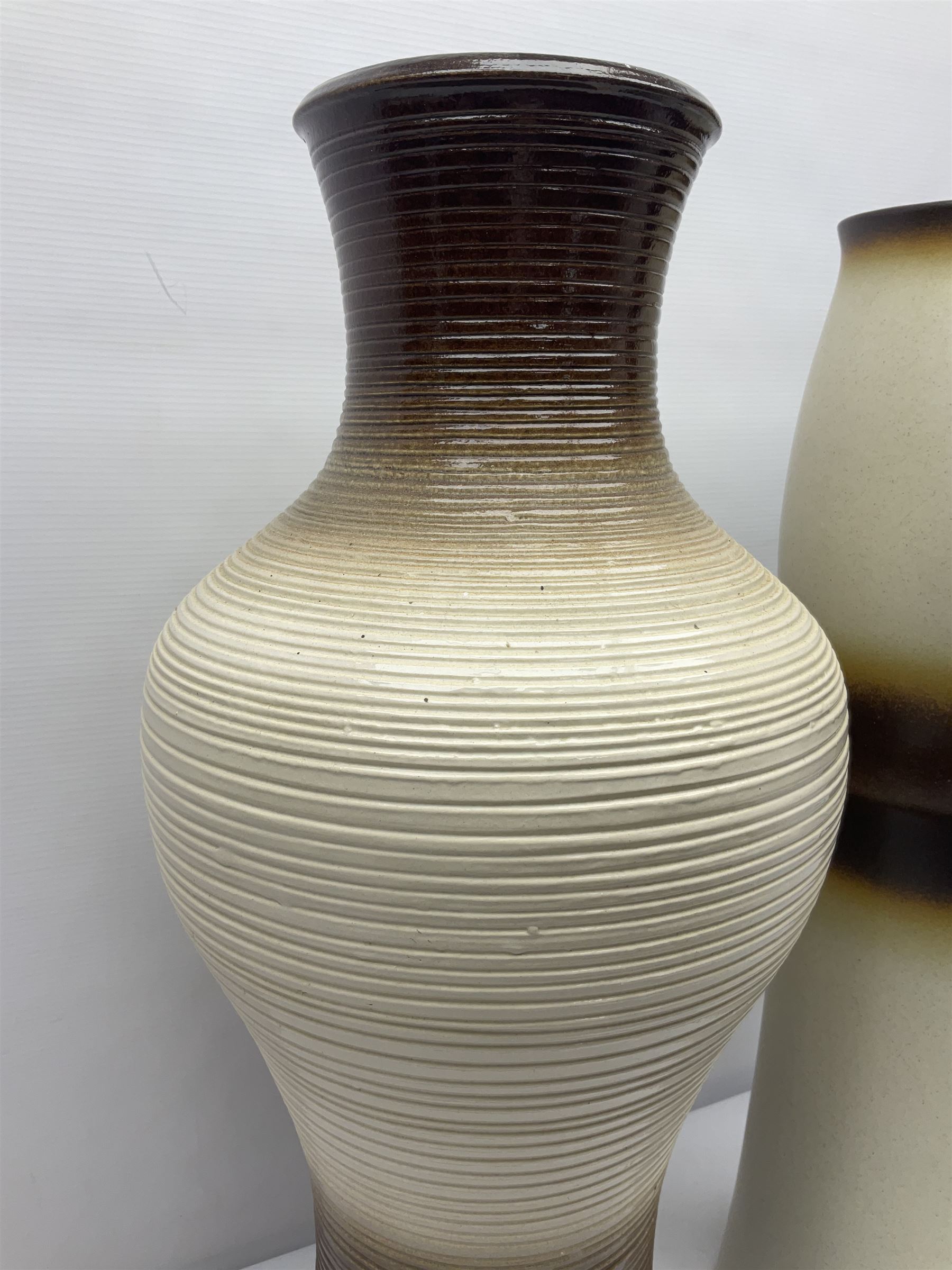 Ditmar Urbach Nora vase, together with another similar vase, Nora vase H64cm