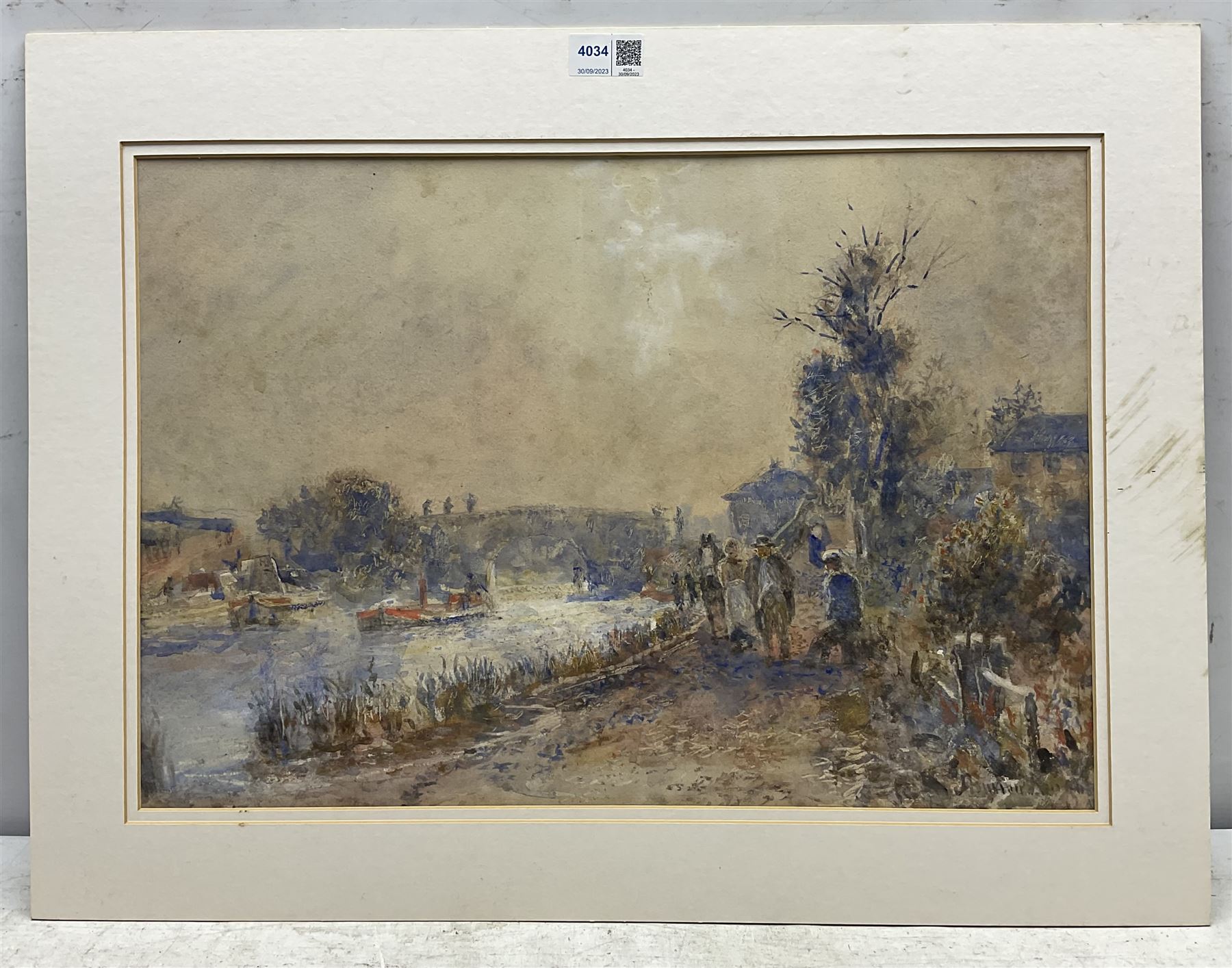 English Impressionist (Early 20th century): watercolour and gouache indistinctly signed 33cm x 49cm (mounted)