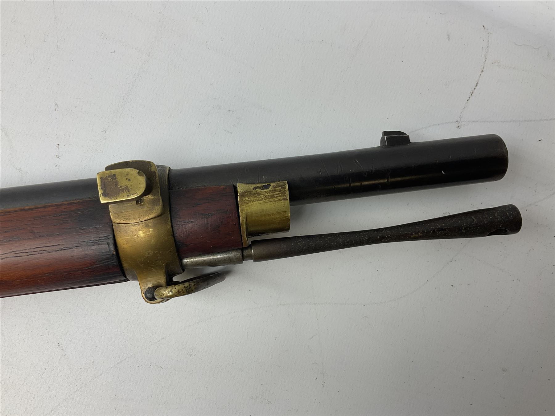 Manton .577/450 Martini Henry rifle, the 82.5cm smooth bored barrel proofed for shot, two barrel bands and bayonet fitting, engraved action with side safety, figured walnut stock with chequered steel butt plate, complete with ramrod, NVN other than 5346 on barrel, L125cm