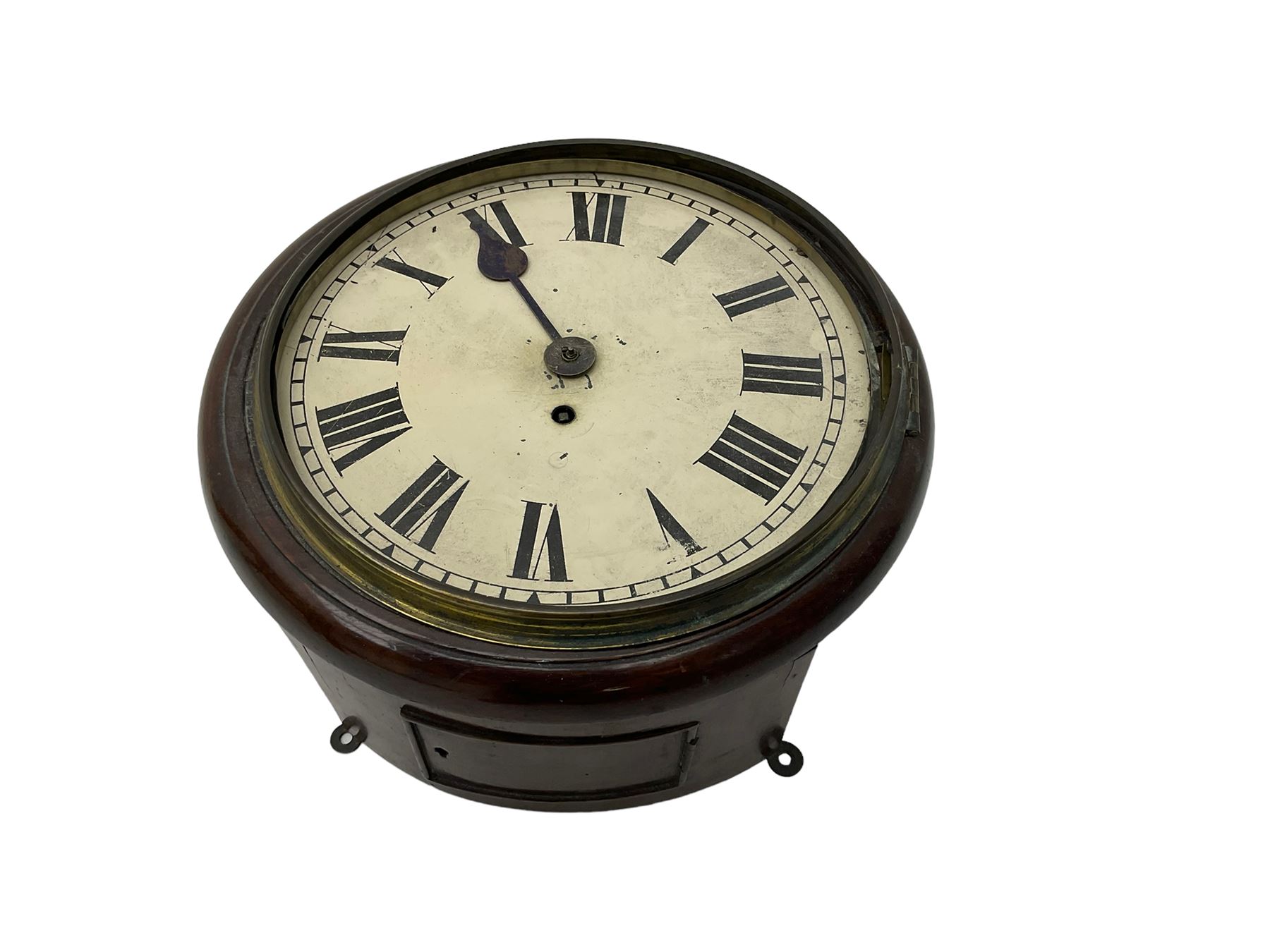 English 19th century fusee wall clock