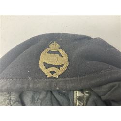 WW2 RAOC field service side cap; and sixteen other predominantly post-war berets, forage caps and side caps, some with badges and some continental (17)