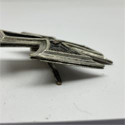 WW2 German Iron Cross first class with pin back; crudely scratched 1.2.42 verso