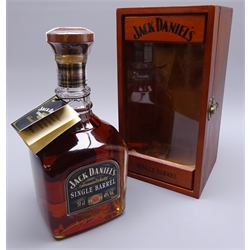  Jack Daniel's Single Barrel Tennessee Whiskey, matured in barrel No.2-0734, 70cl 45%vol, with swing ticket in wooden box, 1btl  