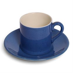 Moorcroft Powder Blue part coffee set, comprising coffee pot, two sucrier, jug, three coffee cans and saucers, together with a vase in the same colourway, together with Adderley tea set in a similar colour way