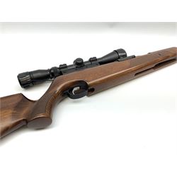 Air-Arms TX200 .22 underlever air rifle with Hawke telescopic sights, serial no.047630, L98.5cm overall