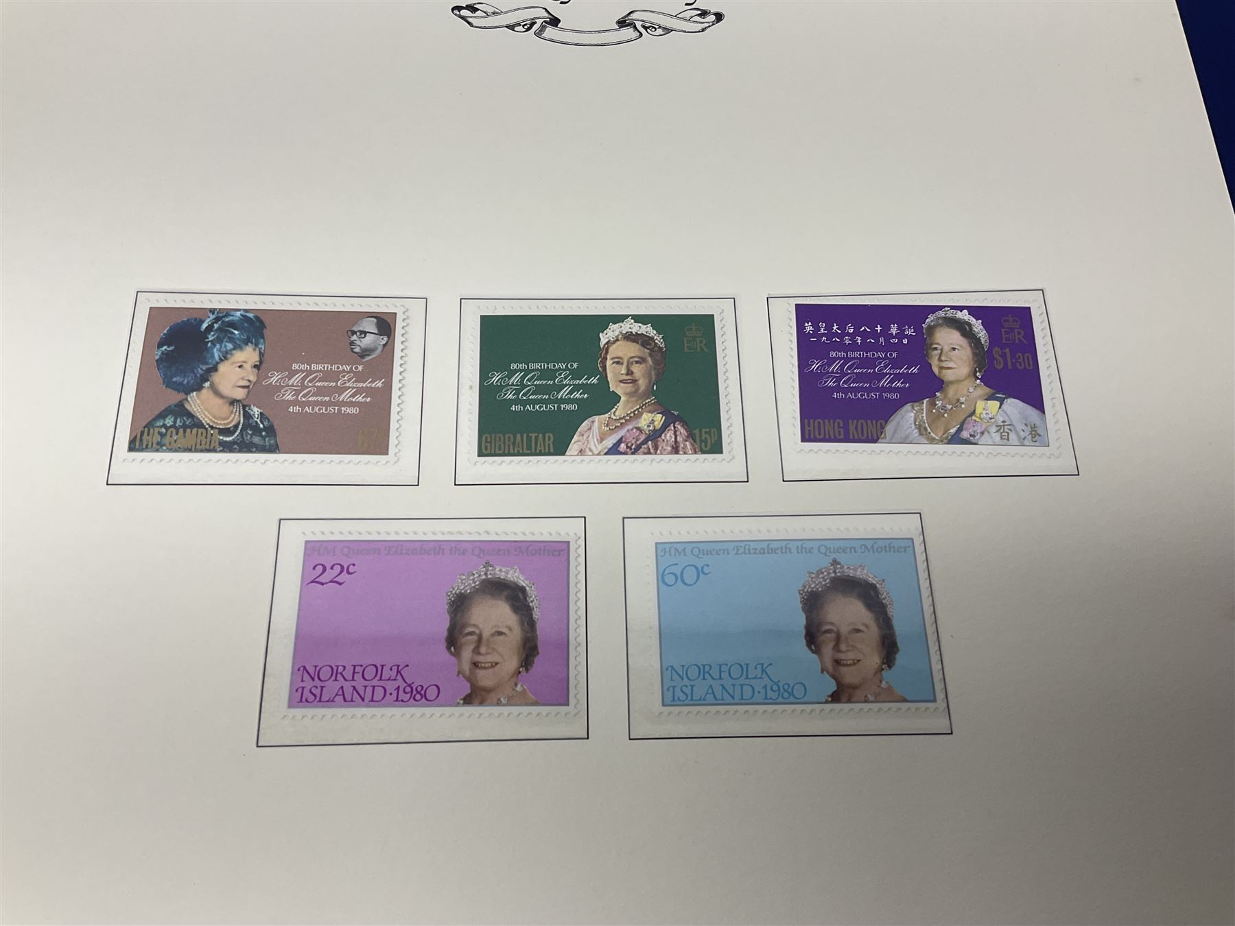 Commemorative stamps mostly relating to the Royal Family and Royal events, including Grenadines of St Vincent, Cayman Islands, Sierra Leone etc, housed in five 'The Royal Family' ring binder albums