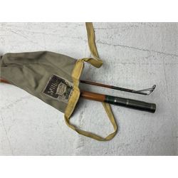 Collection of split cane and similar part fishing rods, etc