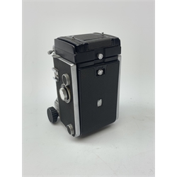 A Mamiya C33 Professional twin lens camera. 