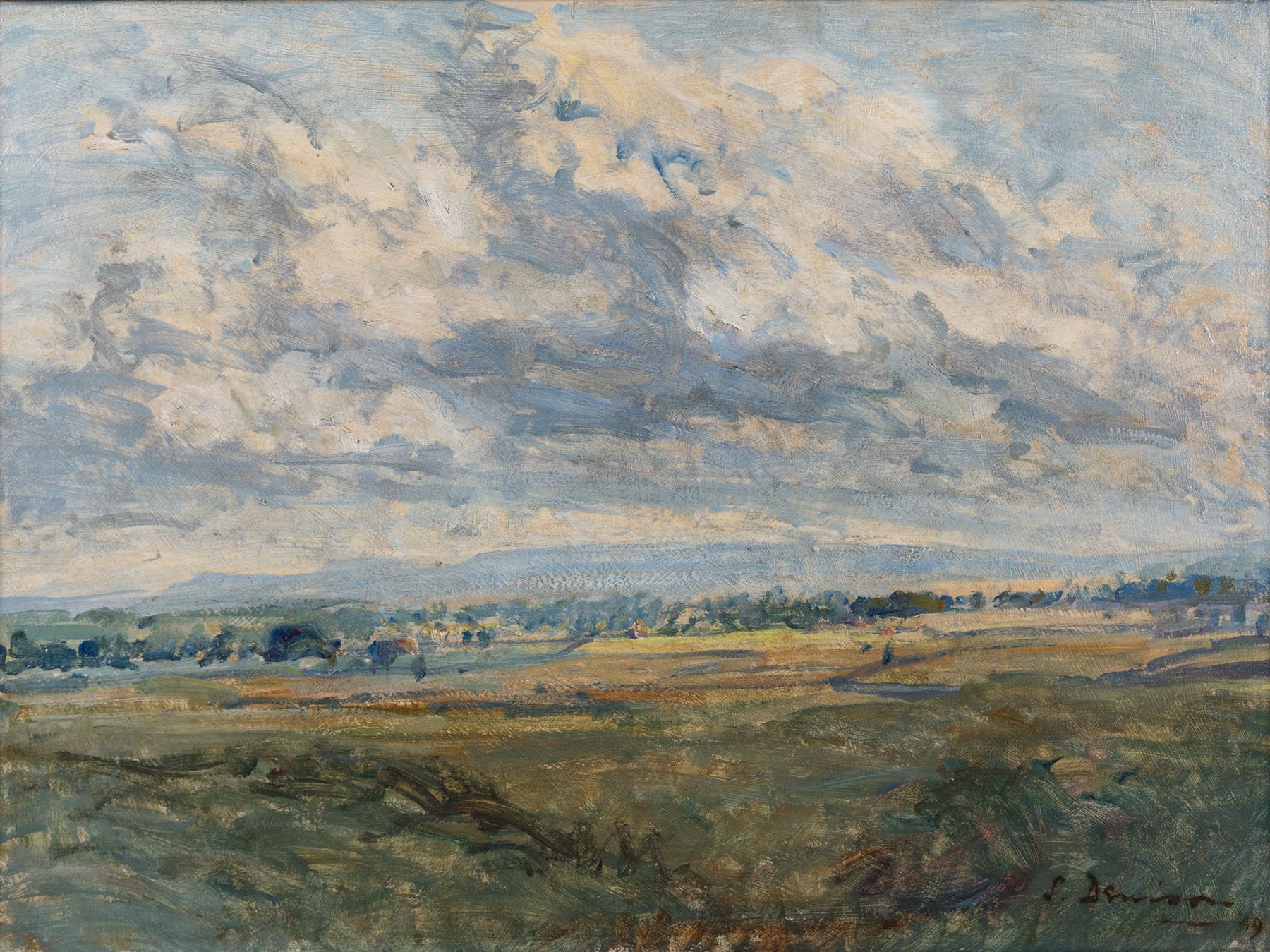 Stephen Denison (British 1909-1965): 'Kirkby Malzeard - Yorkshire', oil on canvas signed and dated '49, titled verso 44.5cm x 60cm
Provenance: purchased Bonhams 18th Nov 2003, Yorkshire Pictures, Lot 153.