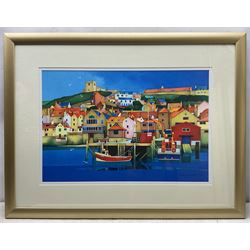 Ian Fryers (British 1946-): Whitby Lifeboat Station, watercolour signed 40cm x 60cm