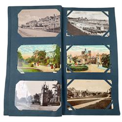 Postcards, greetings cards, and cigarette cards, including embroidered examples