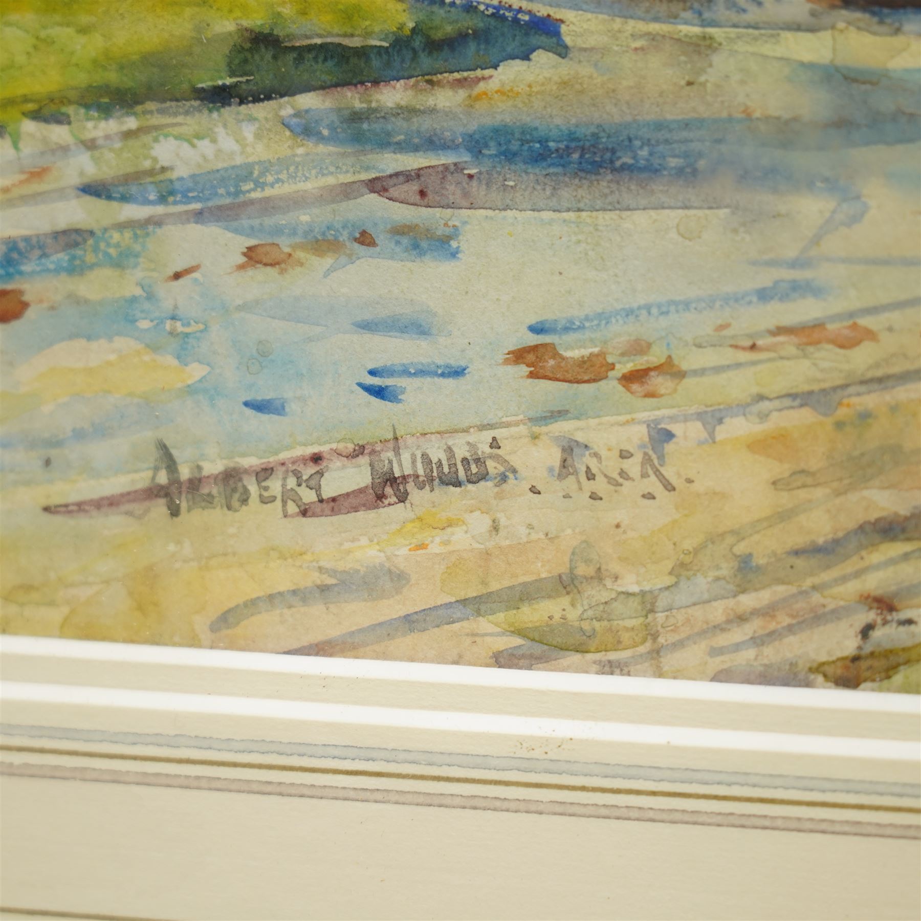 Albert Woods (British 1871-1944): 'St Mary's Church - Penwortham Lancashire', watercolour signed 29cm x 40cm