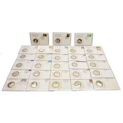 Twenty-eight sterling silver proof medal